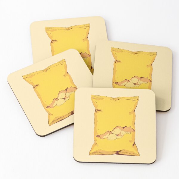 Item preview, Golden Crunch A Classic Potato Chip Bag Illustrated designed and sold by MadeByHaresShop.