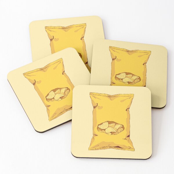 Item preview, Golden Crunch A Classic Potato Chip Bag Illustrated designed and sold by MadeByHaresShop.