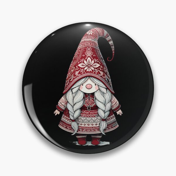 Item preview, Cute Christmas Elf In Scandinavian Style designed and sold by LuminOrb.