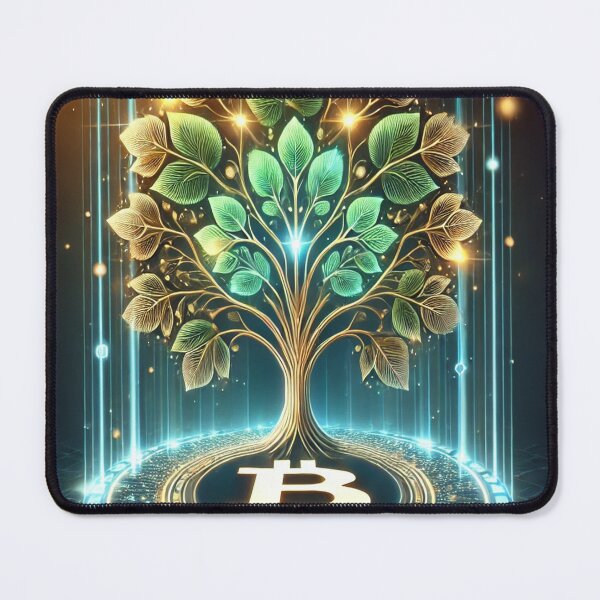 Item preview, Bitcoin Tree of Growth - Futuristic Crypto Art designed and sold by photoparadise22.