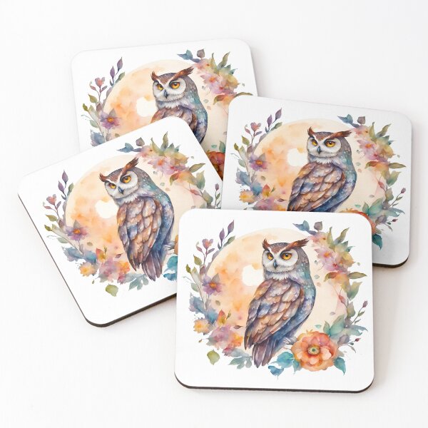 Item preview, Enchanting Owl Among Floral Moon Magic 3 designed and sold by Tom-Johnson.