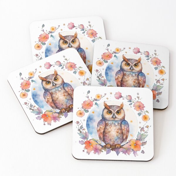 Item preview, Enchanting Owl Among Floral Moon Magic 4 designed and sold by Tom-Johnson.
