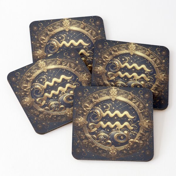 Item preview, Aquarius Zodiac Sign designed and sold by GalleryBrisArt.