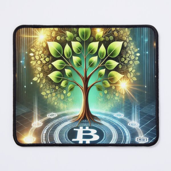 Item preview, Bitcoin Tree of Growth - Futuristic Crypto Art designed and sold by photoparadise22.