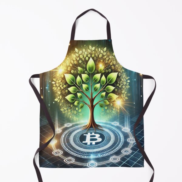 Item preview, Bitcoin Tree of Growth - Futuristic Crypto Art designed and sold by photoparadise22.