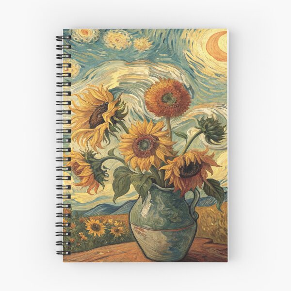 Item preview, Sunflowers under the Starry Night designed and sold by maystiles.