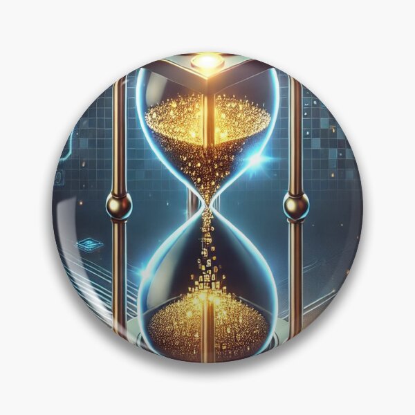 Item preview, Bitcoin Hourglass - The Future of Blockchain Time designed and sold by photoparadise22.