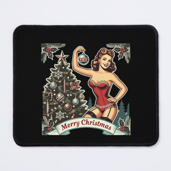 Item preview, Christmas Pin-up Retro Vintage Style designed and sold by LuminOrb.