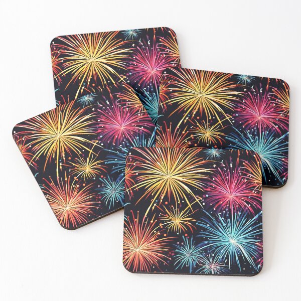 Item preview, Energetic Colorful Fireworks Celebration Pattern 3 designed and sold by Tom-Johnson.
