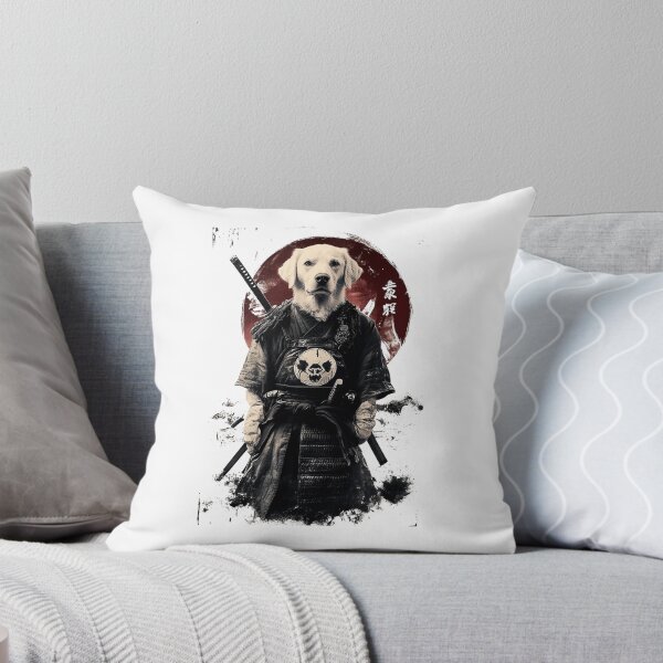 Artikelvorschau, Samurai-Krieger Hund - Einzigartige Kunst im japanischen Stil entworfen und verkauft von pixal-shop.