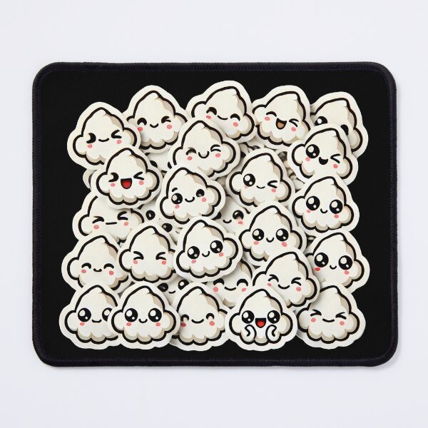 Item preview, Playful Popcorn Kernels with Faces - Cute Snack Sticker designed and sold by DesignDoodleArt.