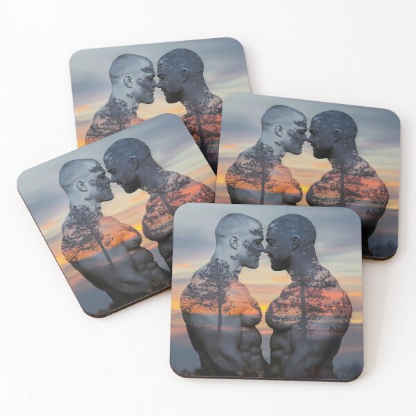 Item preview, Double Exposure Muscle Couple designed and sold by BeautyofMasc.