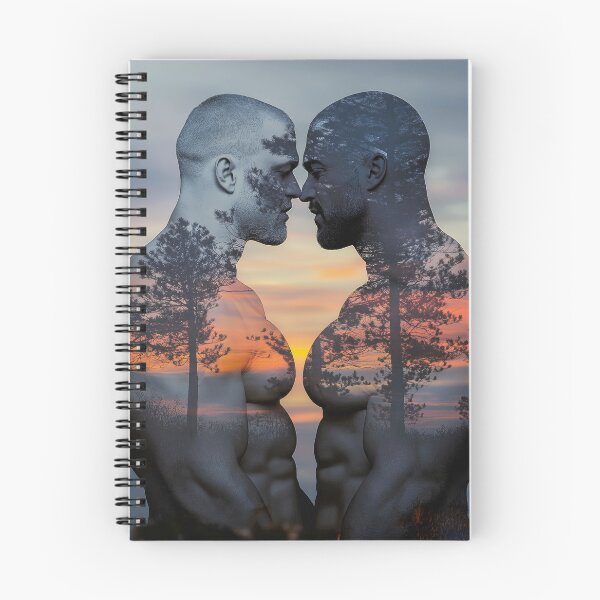 Item preview, Double Exposure Muscle Couple designed and sold by BeautyofMasc.