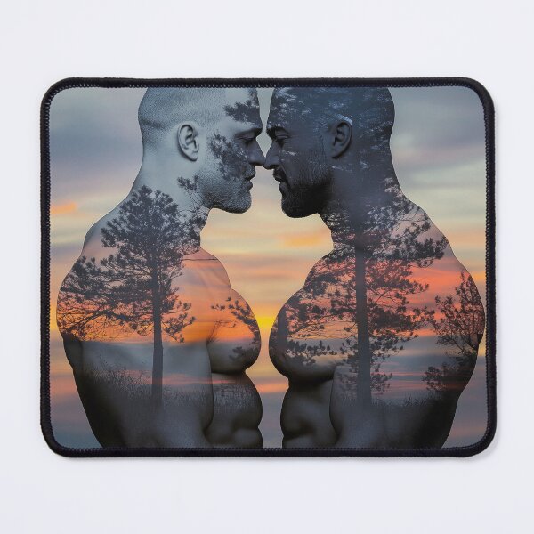 Item preview, Double Exposure Muscle Couple designed and sold by BeautyofMasc.