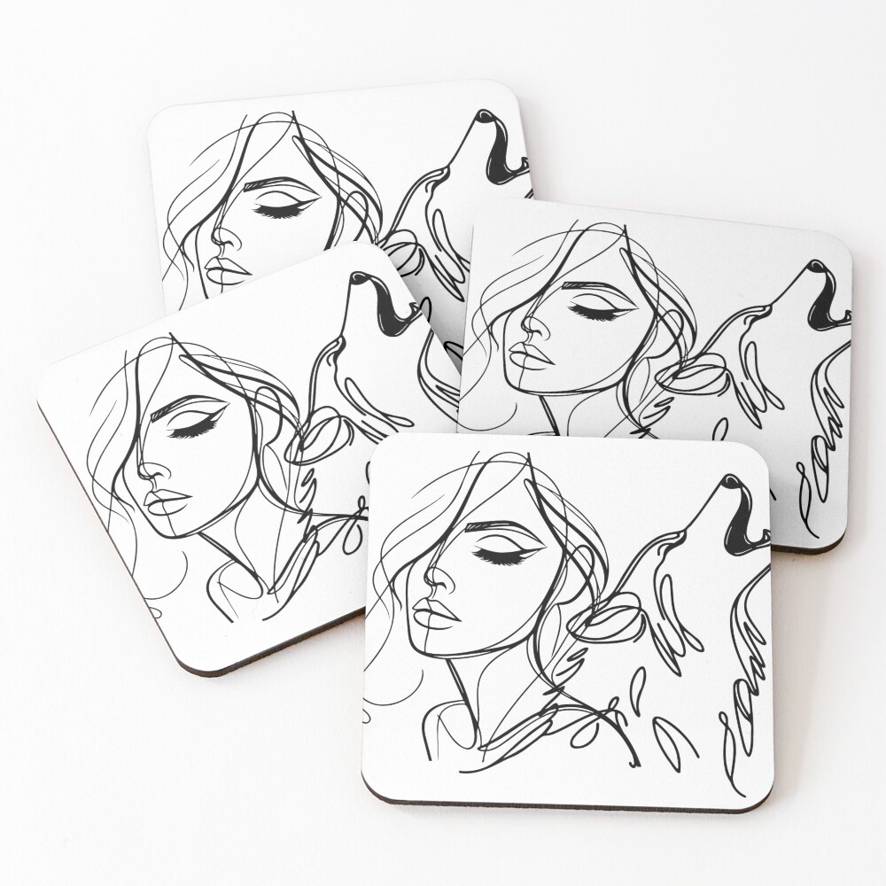 Item preview, Coasters (Set of 4) designed and sold by MagicWolves.