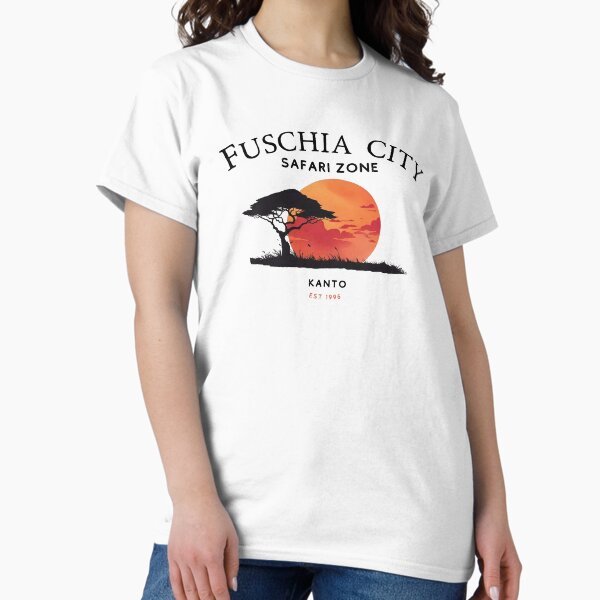 Vista previa del artículo con la obra «Zona Safari de Fuschia City, fundada en 1996», diseñado y vendido por kbritoart.