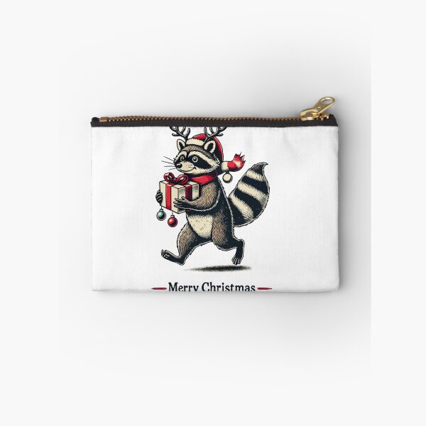 Item preview, Merry Christmas Raccoon Festive Cheer Artwork designed and sold by LuminOrb.