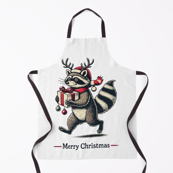Item preview, Merry Christmas Raccoon Festive Cheer Artwork designed and sold by LuminOrb.