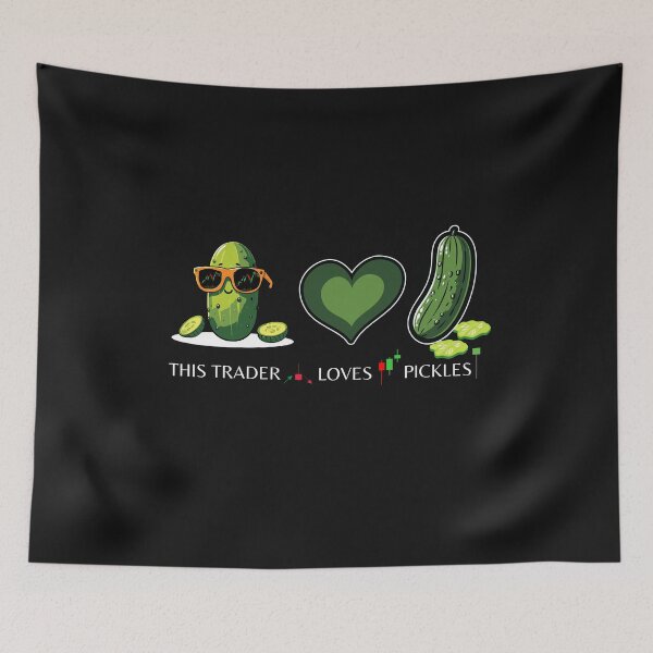 Item preview, Funny Finance gift, Father in law gift, Funny Pickle, Present for stock market, crypto, forex and day traders ,This Trader Loves Pickles designed and sold by TradingTeesKids.
