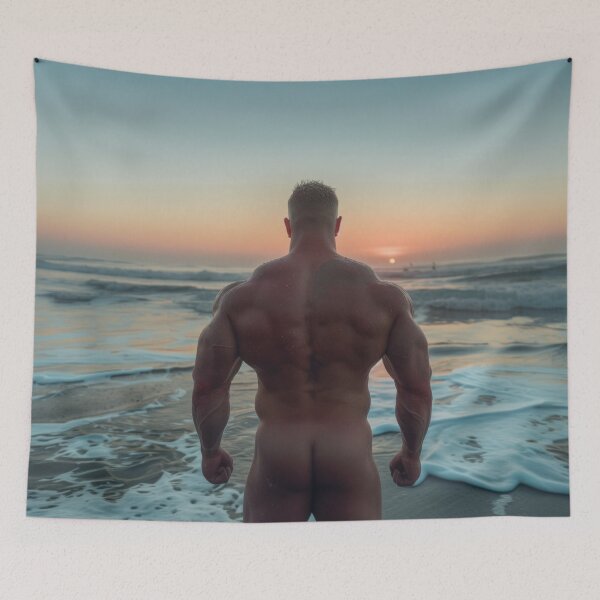 Item preview, Muscle Dad At Sunrise designed and sold by BeautyofMasc.