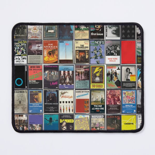 Item preview, Greatest Punk Albums of All Time - Vintage Cassette Art designed and sold by Mr Mustard Prints.