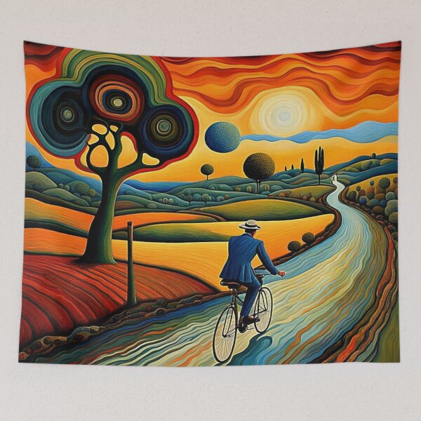 Item preview, Bicycle ride at sunset 2 designed and sold by George Hutton Hunter.