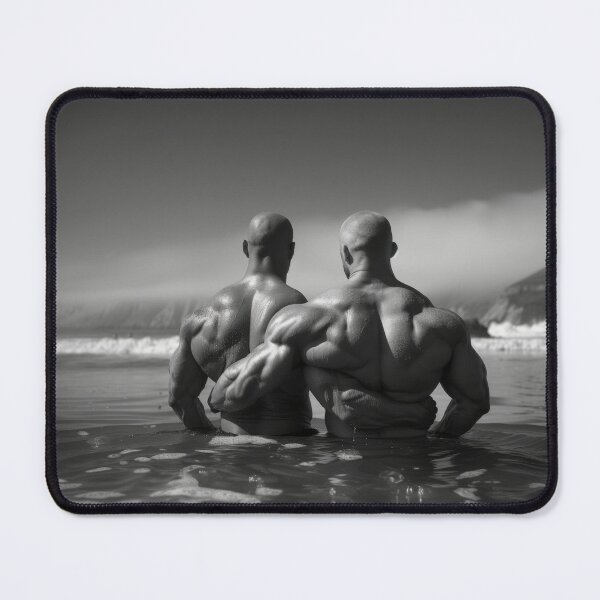 Item preview, Muscular Couple in Ocean designed and sold by BeautyofMasc.