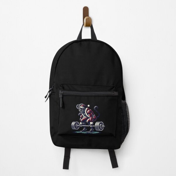 Item preview, Christmas Krampus Bodybuilder Muscle Training designed and sold by LuminOrb.