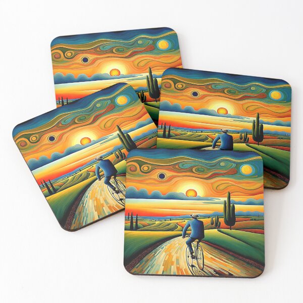Item preview, Bicycle ride at sunset 3 designed and sold by George Hutton Hunter.