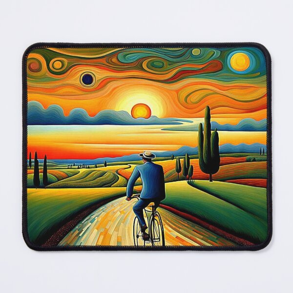 Item preview, Bicycle ride at sunset 3 designed and sold by George Hutton Hunter.