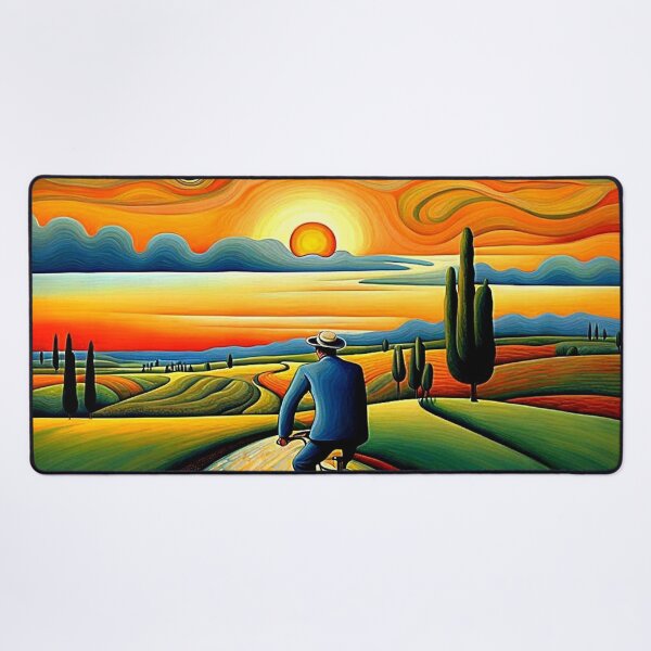 Item preview, Bicycle ride at sunset 3 designed and sold by George Hutton Hunter.