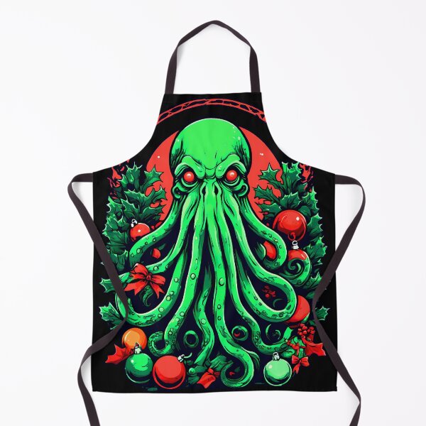 Deck the Halls with Cthulhu - Wreath Apron