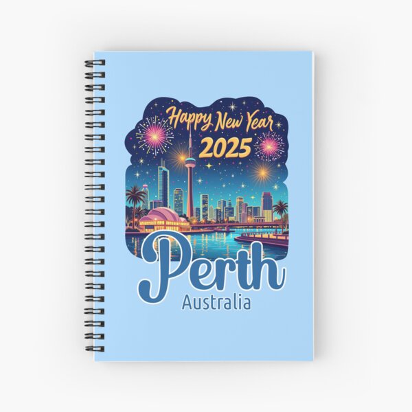 Item preview, Perth Australia Happy New Year 2025 designed and sold by BeeFlow.