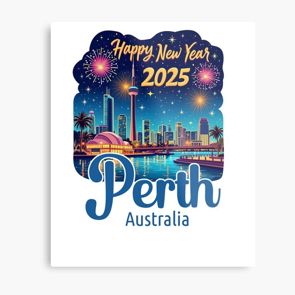 Item preview, Perth Australia Happy New Year 2025 designed and sold by Npapin.