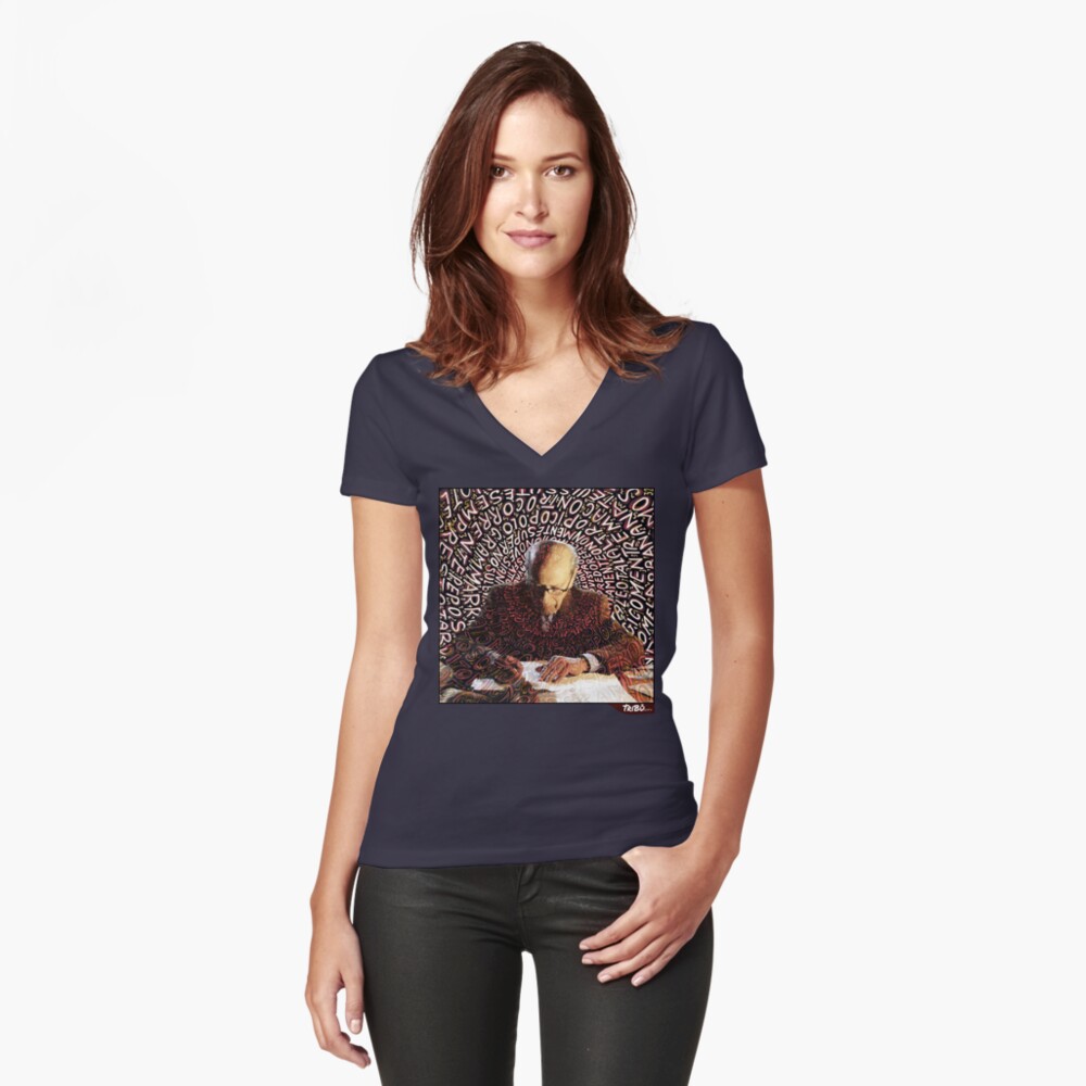 Item preview, Fitted V-Neck T-Shirt designed and sold by TriBuCity.