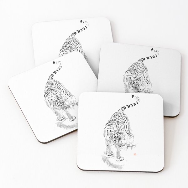 Item preview, tiger kakemono designed and sold by pechane.