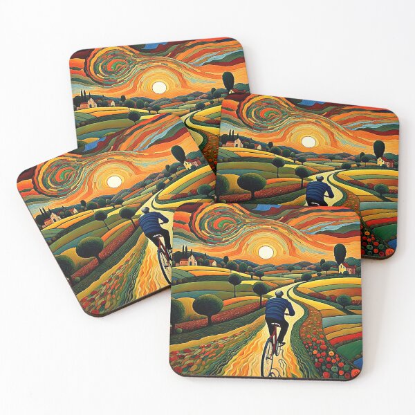 Item preview, Bicycle ride at sunset 4 designed and sold by George Hutton Hunter.