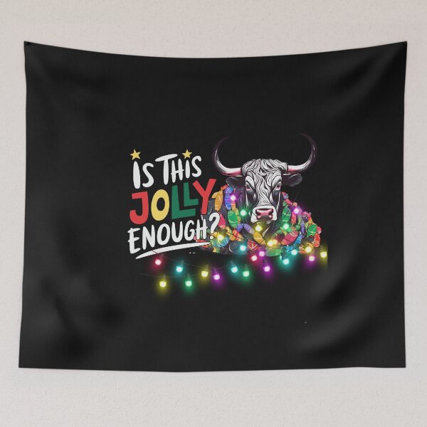 Item preview, Unique Holiday gift for him, Gift for him Boyfriend Christmas, For Stock market, crypto, forex and day traders, Wall street Bull, Funny Christmas present for him, Is this Jolly Enough designed and sold by TradingTeesKids.
