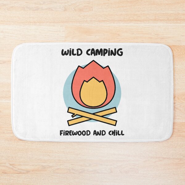 Item preview, Wild camping. Firewood and chill designed and sold by FirstTimeTees.