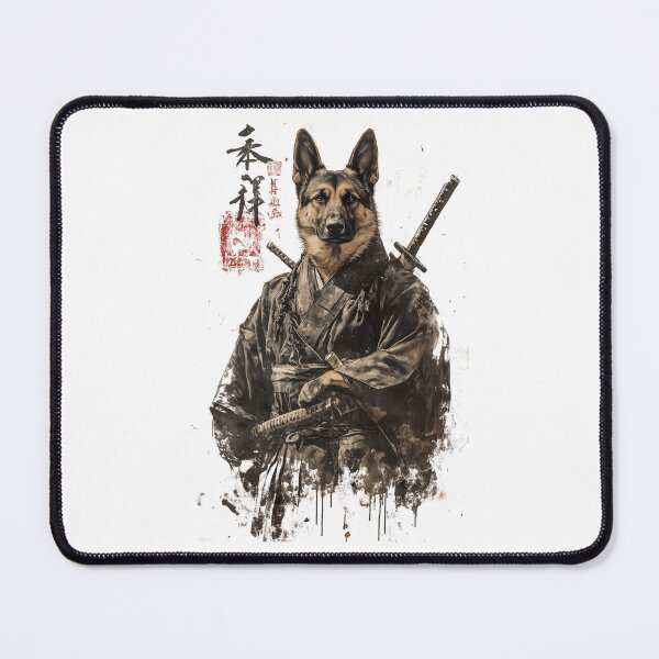 Item preview, Samurai Warrior Dog - German Shepherd Meets Japanese Art designed and sold by pixal-shop.