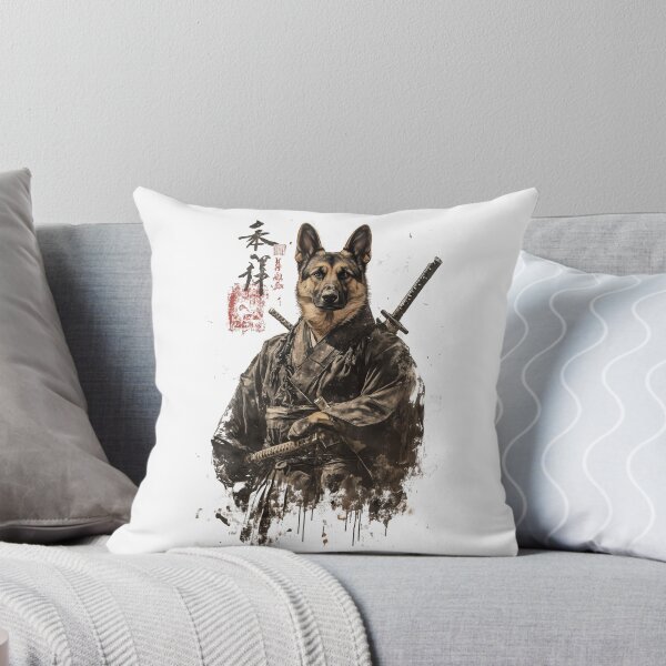 Item preview, Samurai Warrior Dog - German Shepherd Meets Japanese Art designed and sold by pixal-shop.