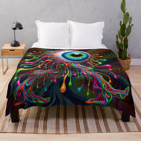 Item preview, Dripping Eyeball Walker – Surreal Psychedelic Art designed and sold by SHHCreations.