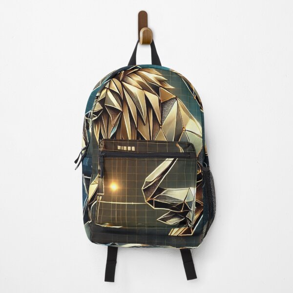 Item preview, Crypto Market Dynamics - Bull, Bear, and Lion in Geometric Design designed and sold by photoparadise22.
