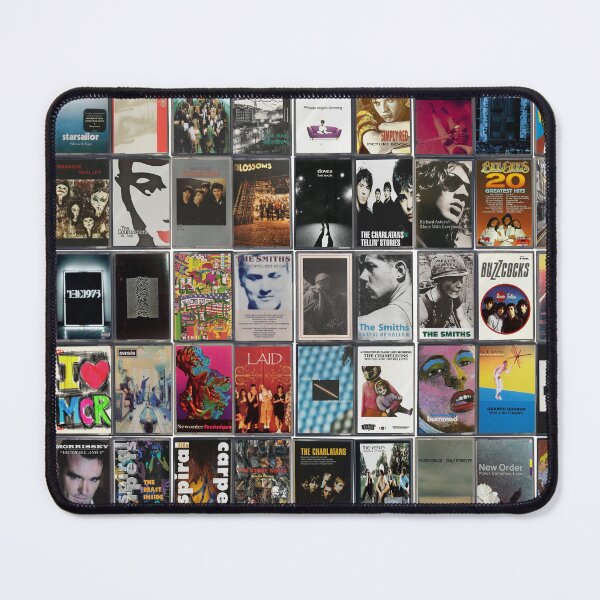 Item preview, Manchester Music - Greatest Manchester Bands - Vintage Cassette Art designed and sold by Mr Mustard Prints.