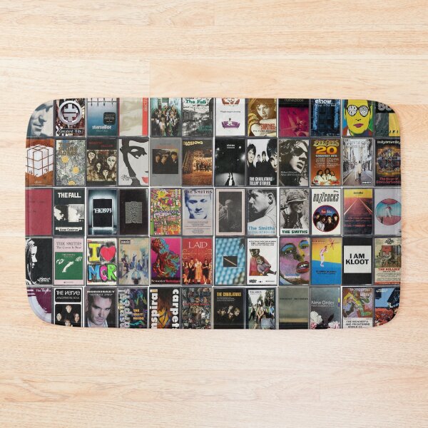 Item preview, Manchester Music - Greatest Manchester Bands - Vintage Cassette Art designed and sold by Mr Mustard Prints.