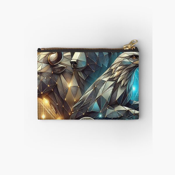 Item preview, Crypto Market Guardians - Bull, Bear, and Eagle in Geometric Art designed and sold by photoparadise22.