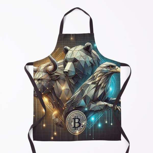 Item preview, Crypto Market Guardians - Bull, Bear, and Eagle in Geometric Art designed and sold by photoparadise22.