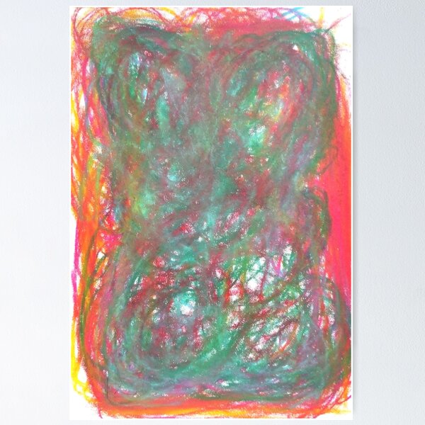 Full of Good Thoughts (abstract art by Katina Witte) Poster
