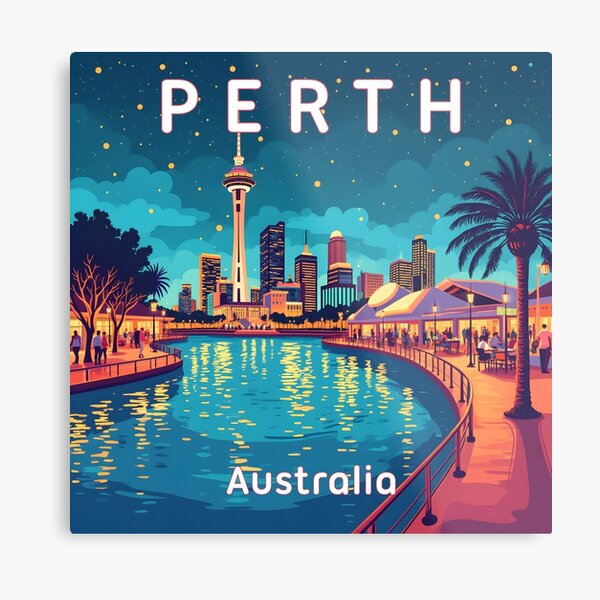 Item preview, Perth/ WA/ Australia, Perth at night designed and sold by Npapin.