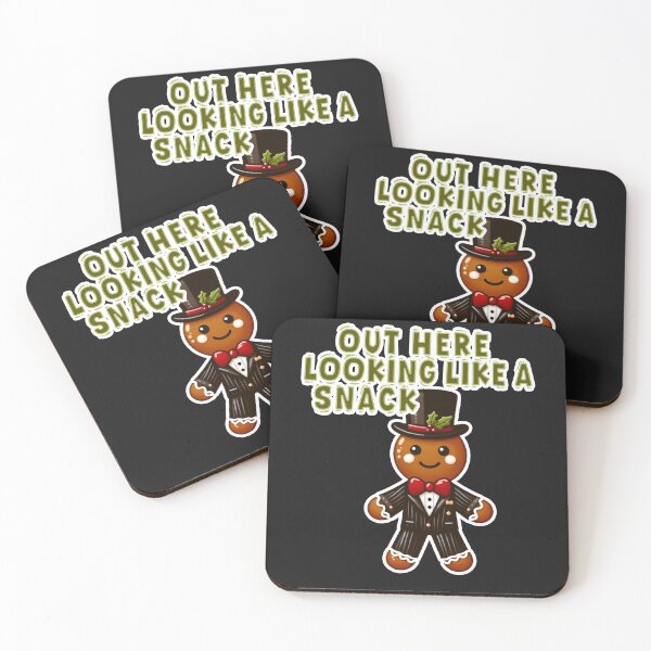 Item preview, Out Here Looking Like a Snack, Gingerbread, christmas, cookie,  xmas, cookie lover, baking, fun, Santa, elegant, garnitur designed and sold by Printed Mistakes.